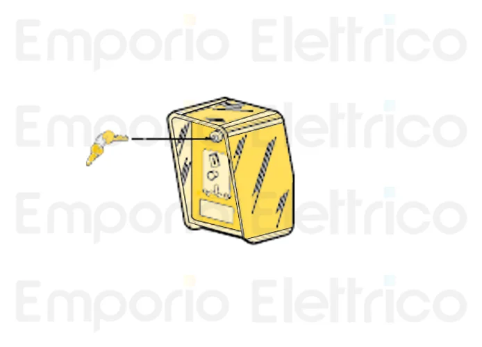 fadini ricambio testata con gettoniera, sportello e chiavi inox 203319