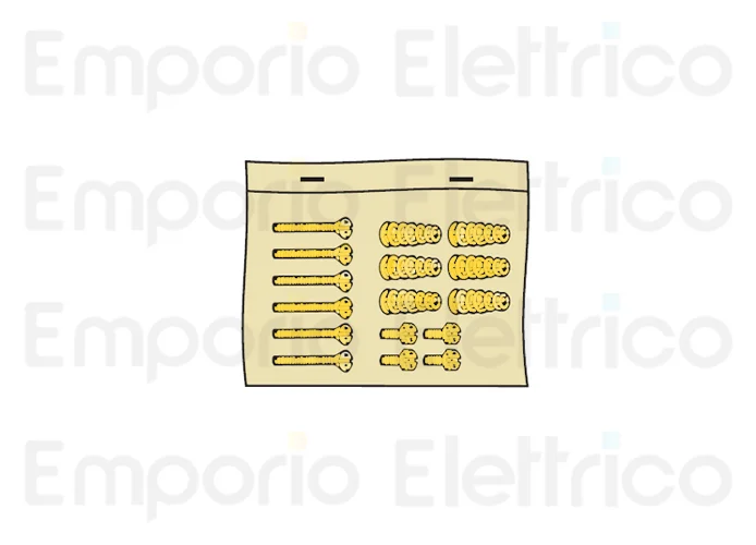 fadini Ersatzteil des Pakets mit Schrauben und Federn für difo 33 33016