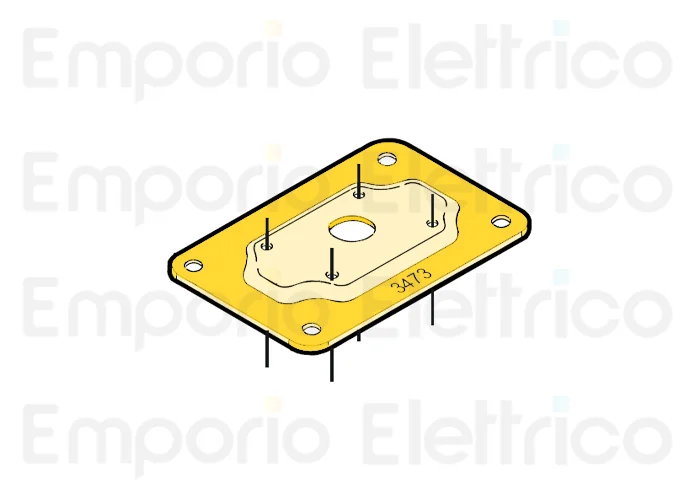 fadini Ersatzteil der Grundplatte 150x100 mm sp.3 für prit 19 44203