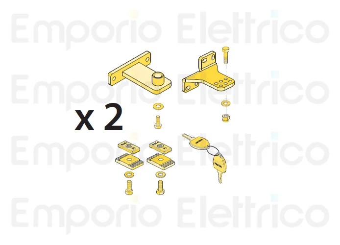 fadini Ersatzteil 2 x Packung von Zubehör für 2 dardo-Motoren 424 / 430 430101