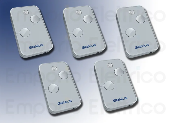 genius 5 telecomandi 2 canali 868mhz kilo n tx2 jlc 787034 5 (ex code 6100332)