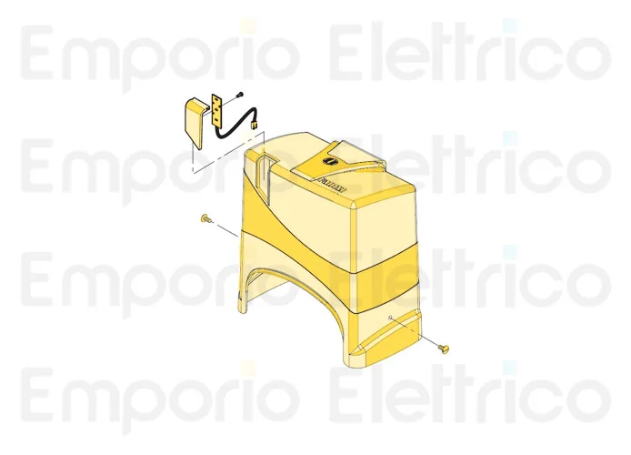 fadini ricambio cofano di copertura con lampada a led 650124