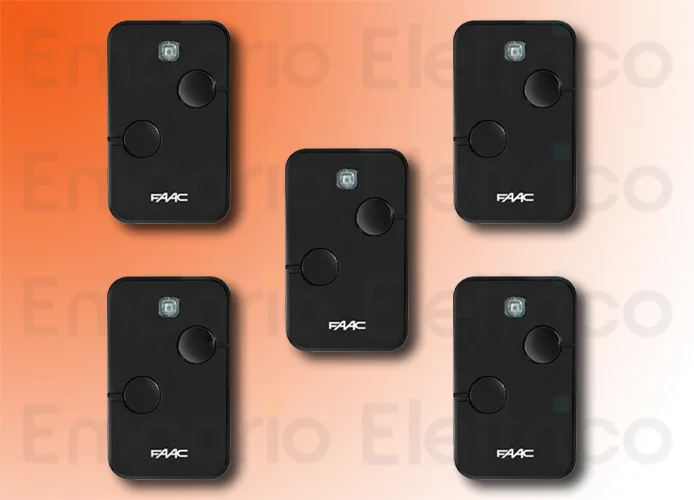 faac 5 trasmittenti 2 canali xto2 slh-sl-ds-rc 433mhz 787032 5