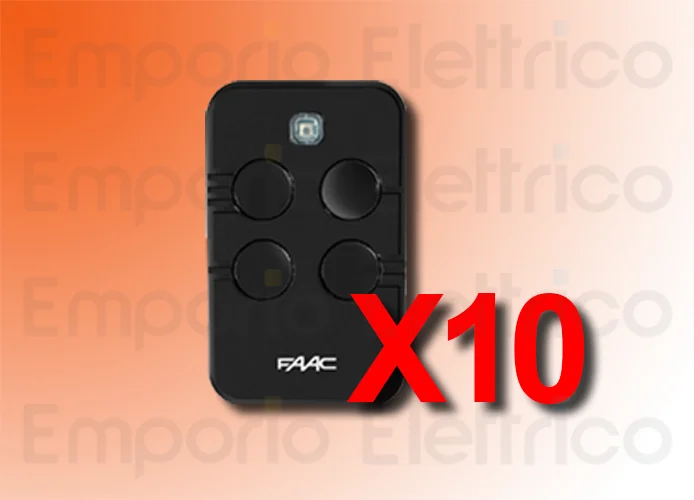 faac 10 trasmittenti 4 canali xto4 slh-sl-ds-rc 433mhz 787033 10