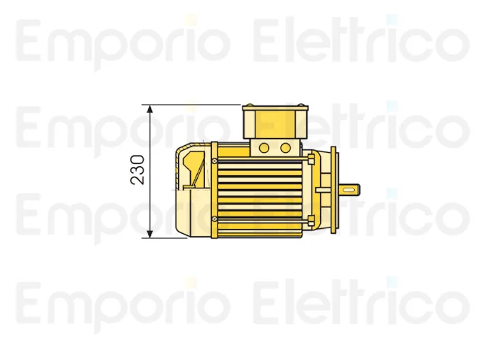 fadini ricambio motore elettrico 700 giri/min cv 0,5 monofase 200139 (new 200191)