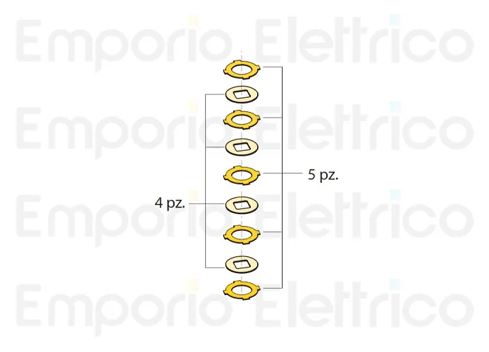 fadini ricambio kit completo dischi frizione per mec 200 verticale 200223