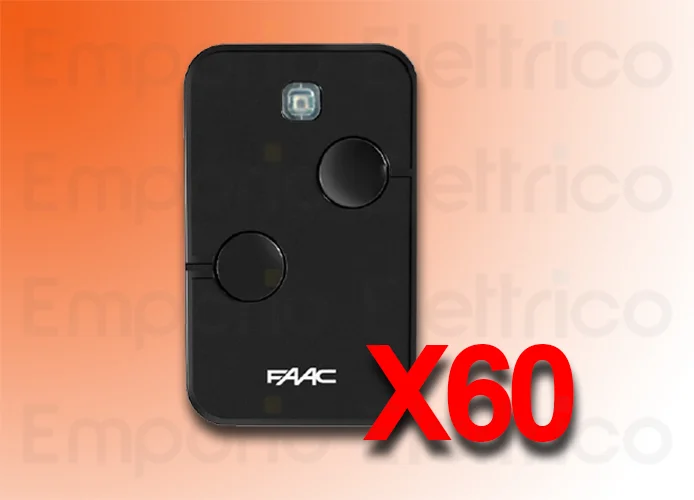 faac 60 x 2-Kanal-Handsender xto2 slh-sl-ds-rc 433mhz 787032 60 (ex code 787007)