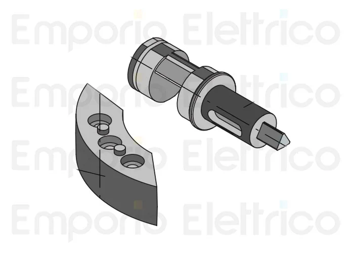 beninca ricambio perno ecc + piastra fermo mecc x ben 9686486