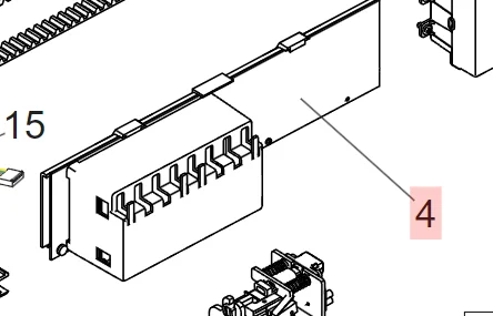 faac Ersatzteil der elektronischen Platine e2sl 63003484