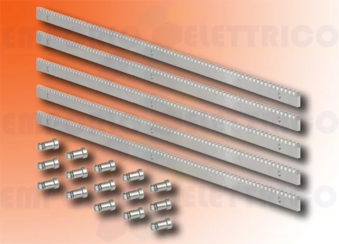 faac verzinkte Stahlzahnstange 30x12 Modul 4 - 5 Meter - 490124 5