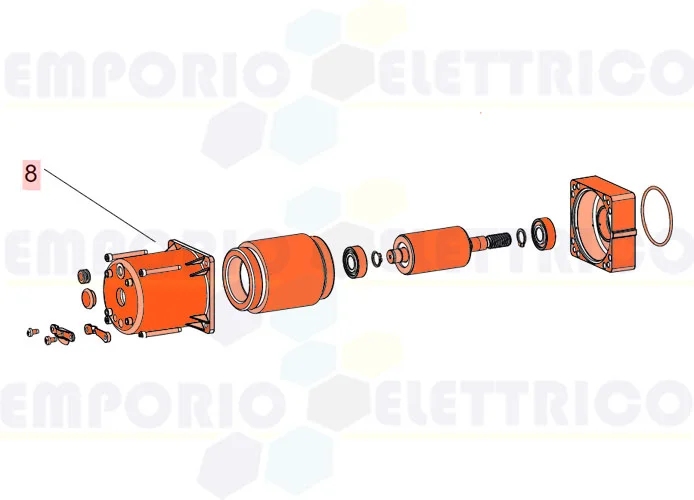 faac Ersatzteil des Motors 390/550 l/breeze l 230v 63003170