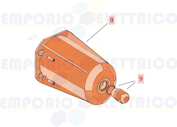 faac Ersatzteil der Abdeckungsgruppe des Motors s800h 63002635