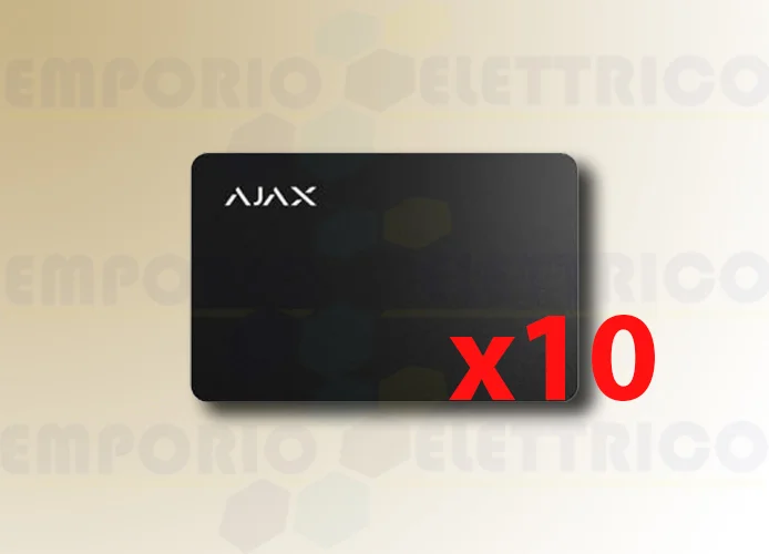 ajax kontaktlose Karte pass schwarz (10 Geräten) 38218