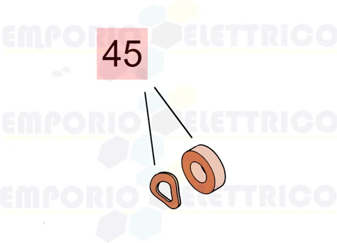 faac Ersatzteil der Dichtung der Rollenwelle lab.a 10307 fkm 7093055