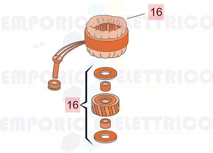 faac Ersatzteil des Motors 844 3ph 400v 63003163