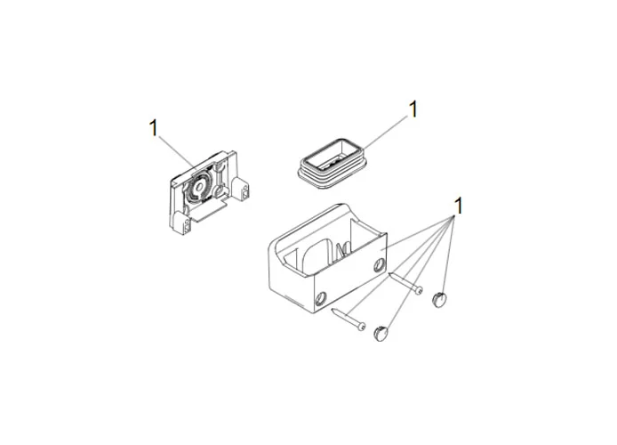 faac Ersatzteil der Gruppe der Halterung und Dichtung xled 63003263