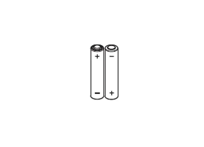 fadini Ersatzteil der Batterie AA 1,5 V in Packungen mit 2 Stück x arpo 58 58006