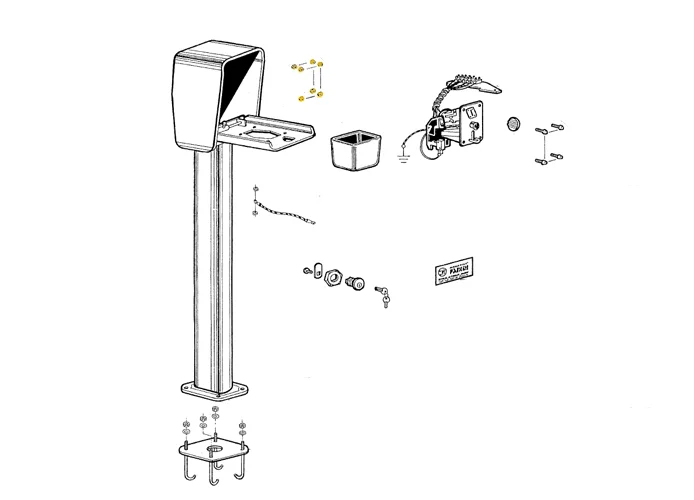 fadini Ersatzteil der Haltemuttern m4 für geco 9 20331