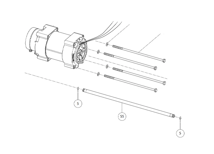 fadini Ersatzteil oil transfer tube für aproli 280 batt 280161