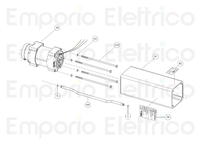 fadini Ersatzteil oil transfer tube ø 8x278 für aproli 280/700 robusto 280141