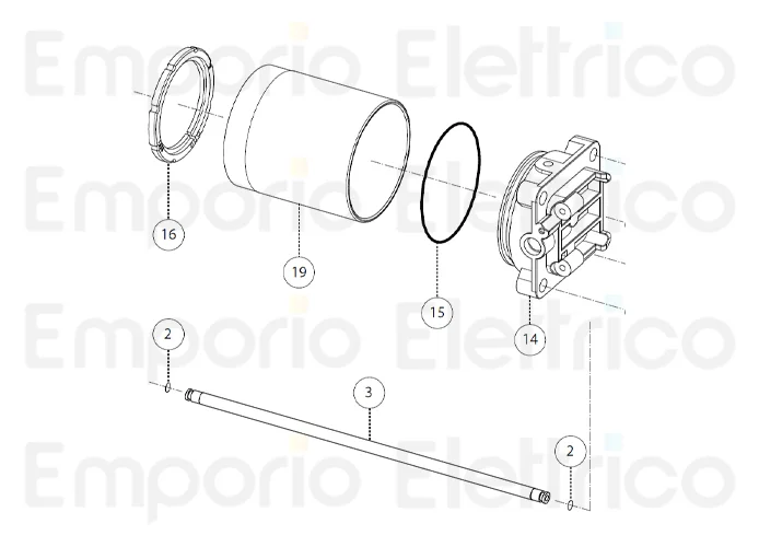 fadini Ersatzteil oil transfer tube für aproli 380 lb 380130