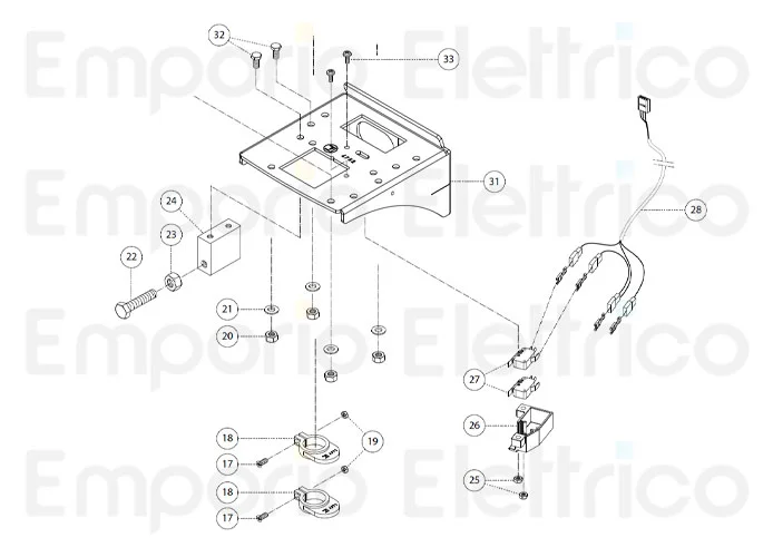 fadini Ersatzteil der einzelnen Nocken für Endschalter switch für bart 350 35102