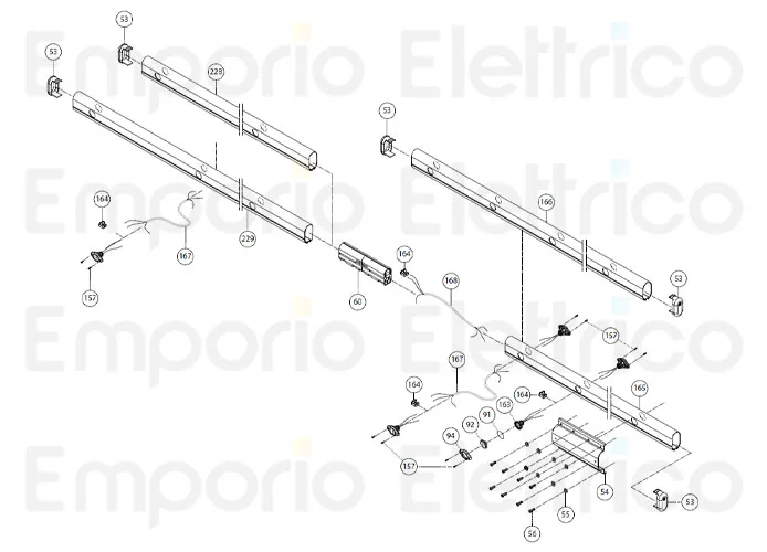 fadini ricambio asta r532 da 2,10 m per bayt 980 97228