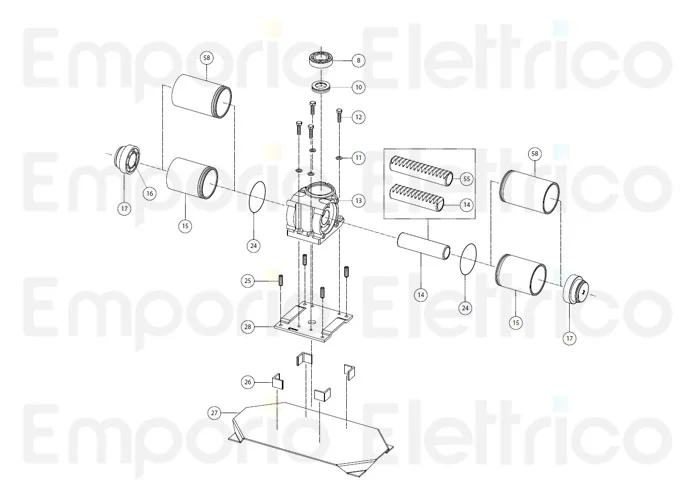 fadini Ersatzteil cylinder liner für drive 700 70215