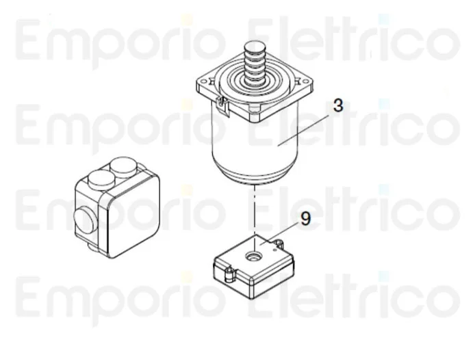 beninca Ersatzteil des Motors 24 v d.c. x zed-24/asc für adam.24 9686250