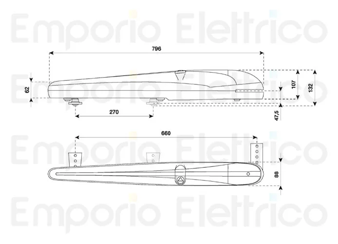 beninca Seite Ersatzteile des bob30mae-115 Motors