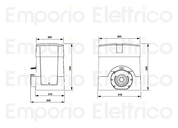 beninca Seite Ersatzteile des bull1024esa.s Motors