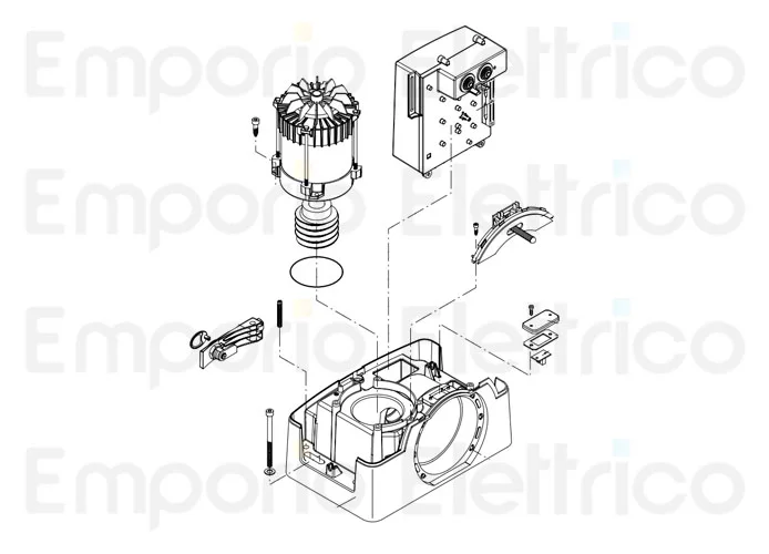 beninca Ersatzteil der Encoderplatine für bull10m/15m/20m-5m/8m 9686332