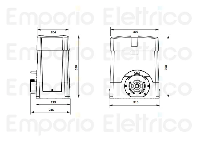 beninca Seite Ersatzteile des bull17 omi Motors