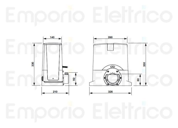 beninca Seite Ersatzteile des bull424 Motors