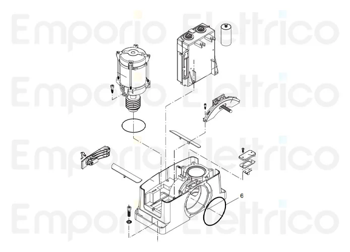 beninca Ersatzteil der Abdeckung des Motors für bull 624/8m 9686420