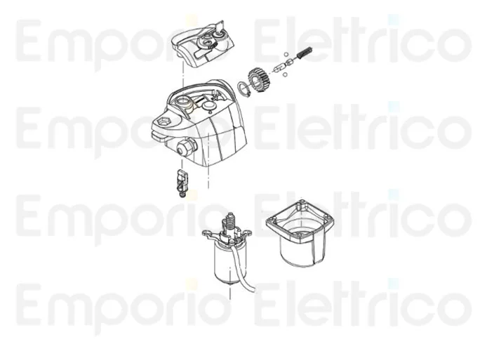 beninca Ersatzteil des montierten 24v-Motors für bill 9686606