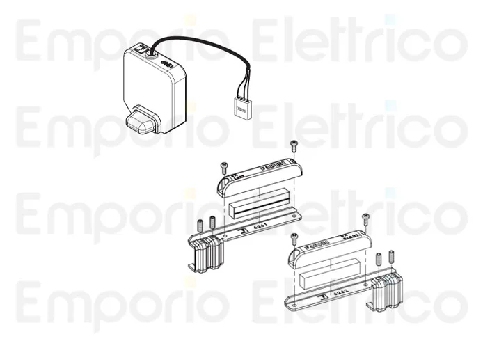 fadini Ersatzteil des magnetischen Endschalters komplett mit rechter und linker Halterung 624113