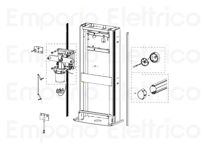 genius Ersatzteil des xric-Knopfes für Entriegelung komplett mit Schloss 6020557