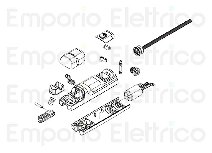 beninca ricambio vsf con ingranaggio per tom corsa 50 968603397