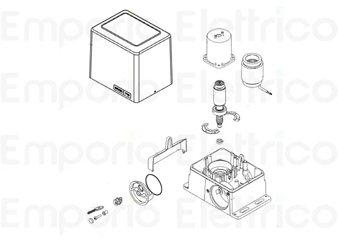 faac Ersatzteil der Abdeckung 741c 63003528