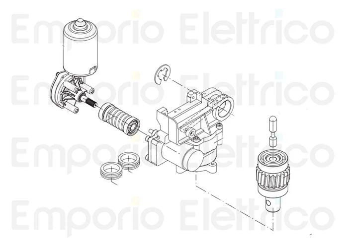 beninca Ersatzteil des Abdeckungsgehäuses für ben 9686481