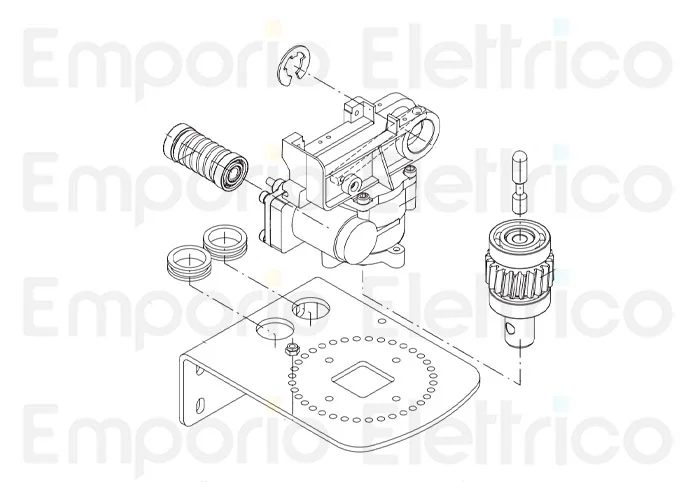 beninca Ertsatzteil der Basis des Untersetzungsgetriebes für ben 9686485