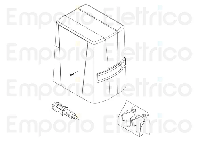 beninca Ersatzteil des Entriegelungsschlüssels für kbn/kpony 9686488