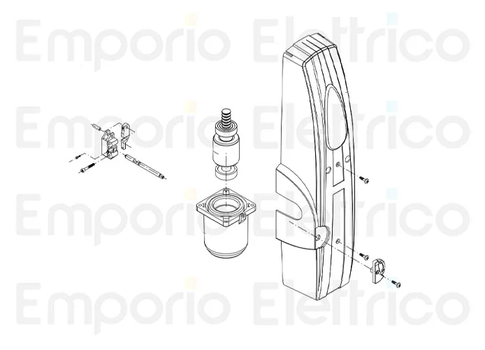 beninca Ersatzteil der gebohrten Abdeckung des Motors 900 rpm für zedl-rie 9686523