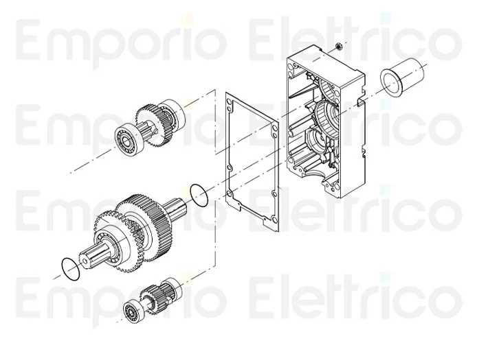 beninca Ersatzteil der Ausgangswelle für au.96/l au.45/l 9686009