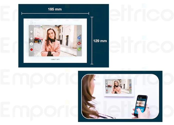 came bpt kit videocitofonico monofamiliare xts7bf+lhs plus 8k40cf-040