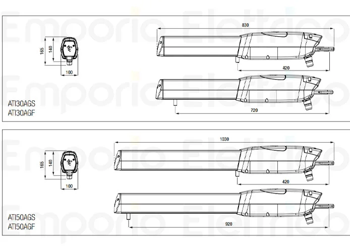 came motoriduttore ati 230v ati30agf 801mp-0190