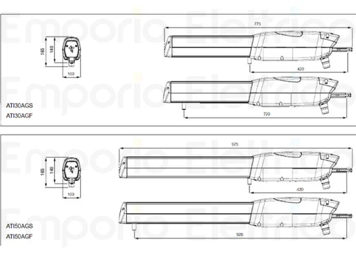 came motoriduttore ati 230v ati50ags 801mp-0180