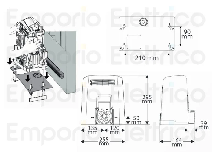 bft kit automazione 24v deimos ultra bt kit b400 ita r925364 00002 2618200