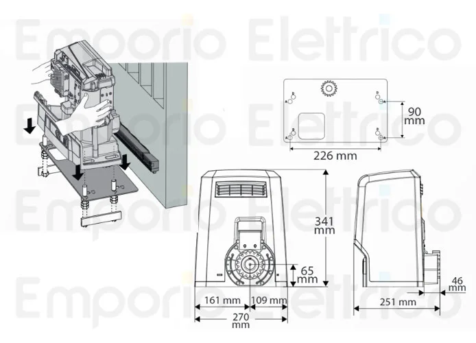 bft kit automazione 24v ares ultra bt kit b1500 r925395 00002 2618288